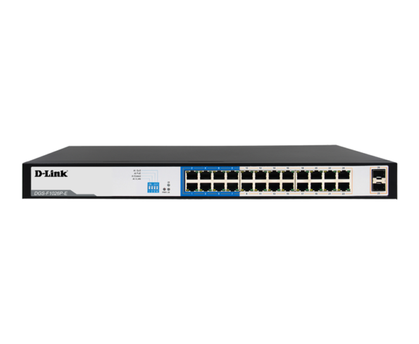 D-Link DGS-F1026P-E 24GE PoE + 2 SFP Ports 250m PoE Switch